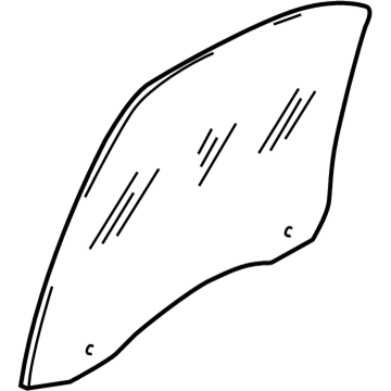 Kia 834113EA00 Glass-Rear Door TINTID, L