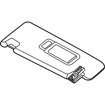 BMW 51-16-8-096-781 LEFT SUN VISOR