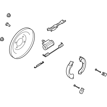 Nissan 44000-6LA0D Brake Assy-Parking, Rear RH