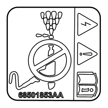 Mopar 68501853AA Label-Warning