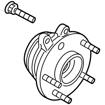 Nissan 40202-6SA0A Hub Assembly-Road Wheel, Front