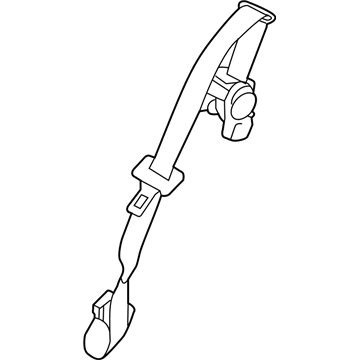 Infiniti 88843-1LA0A Belt Assy-Rear Buckle, Center