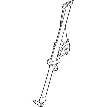 Infiniti 88844-1LA1A Belt Assy-Tongue, Rear Seat RH