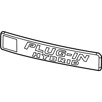 Honda 75723-TRW-003 Emblem, Rear