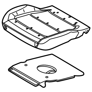 Ford M2DZ-78632A23-A PAD - SEAT CUSHION