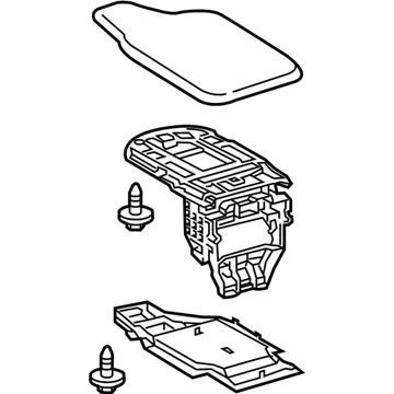 Lexus 58920-24140-C1 Rear Console Armrest Assembly