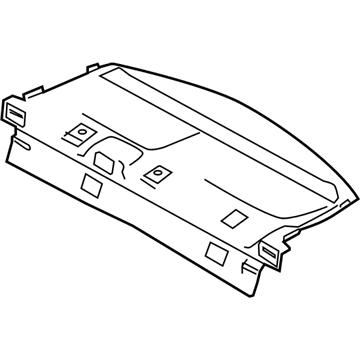 Ford AG1Z-5446668-AA Package Tray Trim