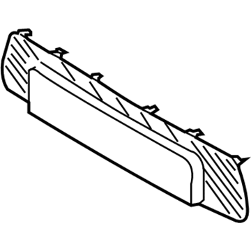 Kia 865612K010 Front Bumper Mesh, Center