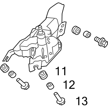 Honda 76710-SZT-G02 Motor, Rear Windshield Wiper