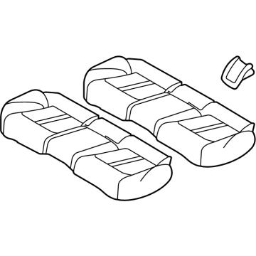 Hyundai 89100-L1250-VSA CUSHION ASSY-RR SEAT