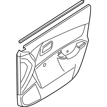 Hyundai 82303-1E201-QS Panel Complete-Front Door Trim, LH