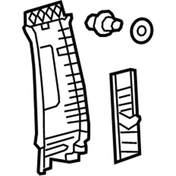 Lexus 62410-48091-C0 GARNISH Assembly, Center Pillar