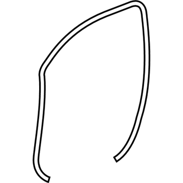 Lexus 62311-0E020 Weatherstrip, Front Door Opening Trim, RH