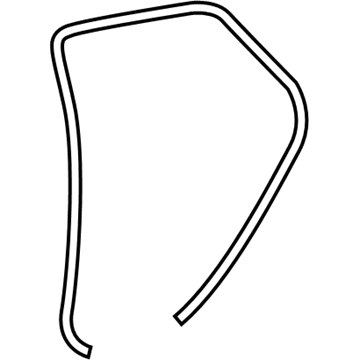 Lexus 62331-0E020 Weatherstrip, Rear Door Opening Trim, RH