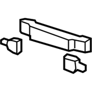 Acura 84440-STK-003ZE Grip Assembly, Tailgate (Medium Gray)