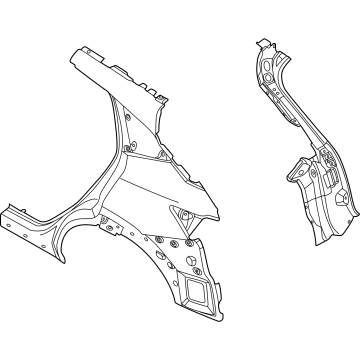 Nissan G8100-5MPAA FENDER ASSY-REAR, RH