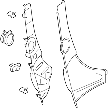 GM 25796025 Quarter Pillar Trim