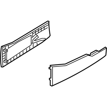 Hyundai 84680-B1000-RRY Cover Assembly-Console Extension, LH