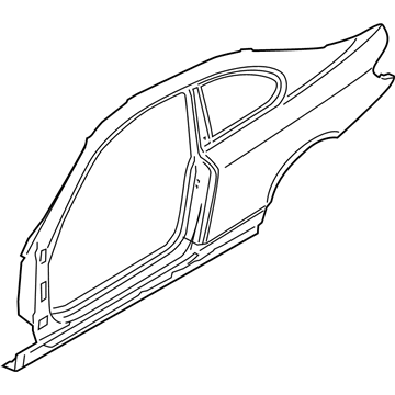 BMW 41-00-7-168-963 Side Frame, Exterior, Left