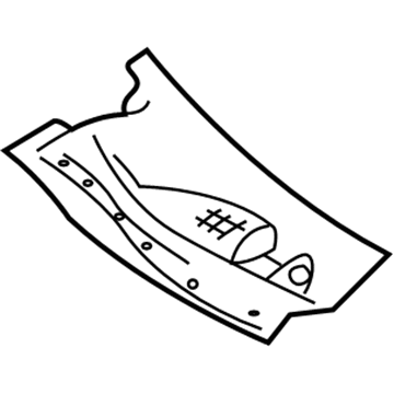 Lexus 55782-48020 Louver, Cowl Top Ventilator, LH