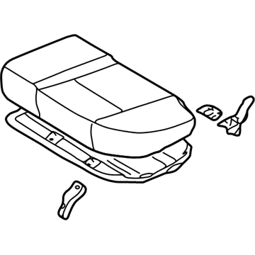 Nissan 88350-5W602 Cushion Assy-Rear Seat, LH