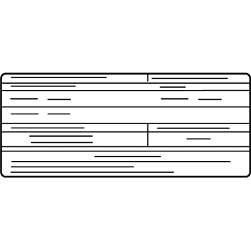 Infiniti 14805-6HE0A Label-Emission Control Information