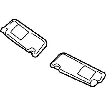 Hyundai 85210-2S070-MCH Sun Visor Assembly, Left
