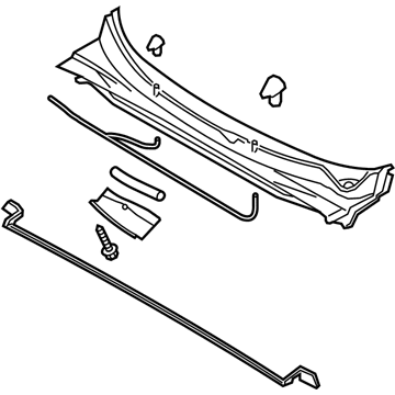 Kia 861502P001 Cover Assembly-Cowl Top