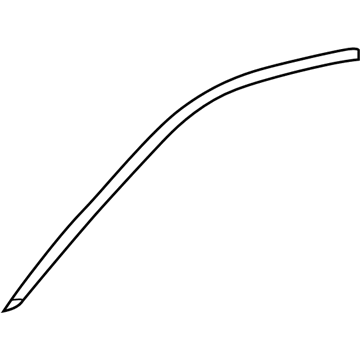 Lexus 75753-33040 Moulding, Front Door Window Frame, Upper RH