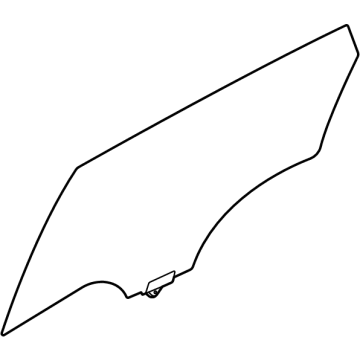 Kia 83420Q5110 GLASS ASSY-REAR DOOR