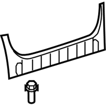 Lexus 58387-33101-C0 Plate, Rear Floor Finish