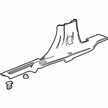 GM 85159459 MOLDING ASM-S/D SILL GARN *BLACK