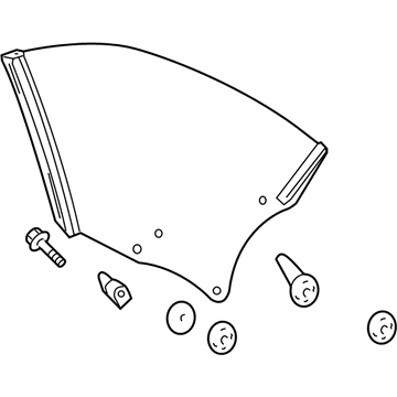 Toyota 62720-06070 Quarter Glass