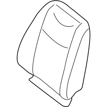 Nissan 87670-3NF0A Trim & Pad Assy-Back, Front Seat