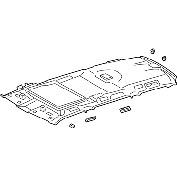 Lexus 63310-60P01-A0 HEADLINING Assembly, ROO