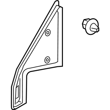 Nissan 80292-5RB0A Cover-Front Door Corner, Inner RH