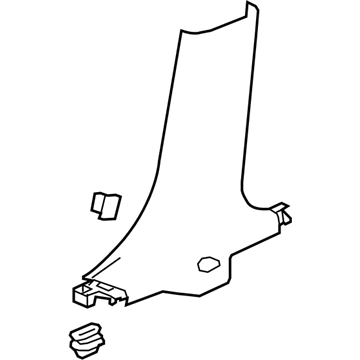 GM 23407804 Lower Center Pillar Trim