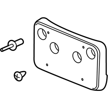 GM 84382498 License Bracket