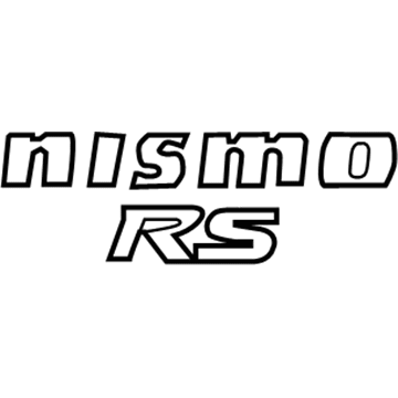 Nissan 84895-3YW3A Rear Emblem