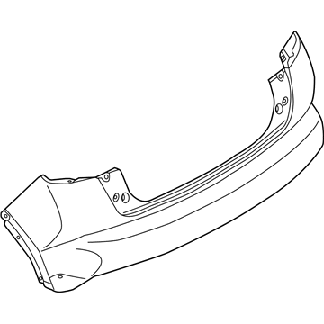 Nissan H5022-3YVDH FACE REAR BUMPR