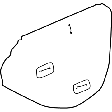 Lexus 67831-48010 Cover, Front Door Service Hole, RH