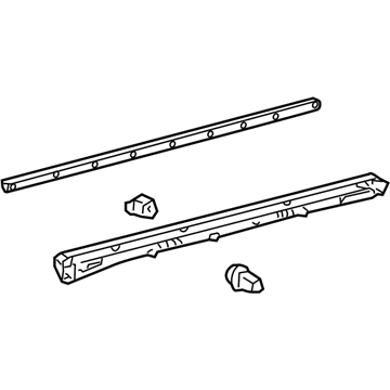 Lexus 75736-0E010 Moulding, Front Door Outside, Lower LH