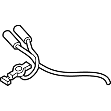 BMW 61-12-9-314-519 Battery Lead, Plus, Distrib. Box, Front