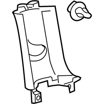 Toyota 62410-21041-B0 Upper Center Pillar Trim