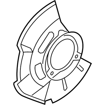 Hyundai 51756-A5000 Cover-Front Brake Disc Dust RH