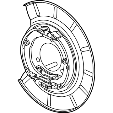 GM 23131778 Plate Asm-Rear Brake Backing