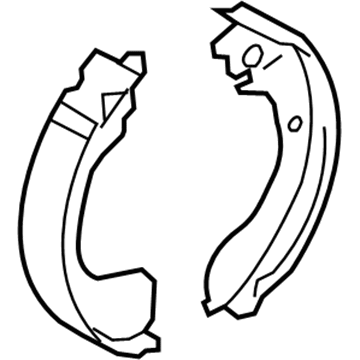 Nissan D4060-ZW80A Shoe Set Rear