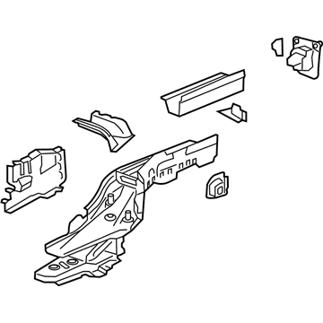 GM 84049800 Rear Rail Assembly