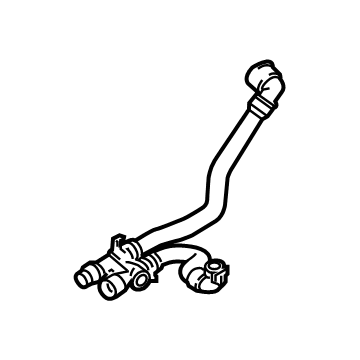 BMW 17-12-7-535-569 COOLANT RETURN LINE INTAKE S
