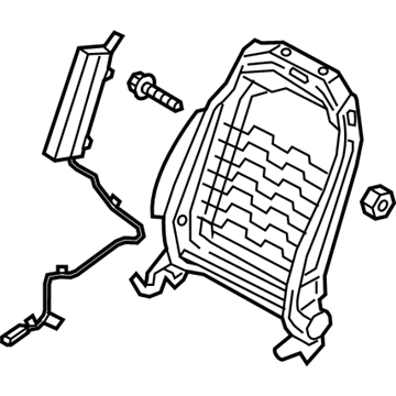 Hyundai 88410-J9230 FRAME ASSY-FR SEAT BACK RH